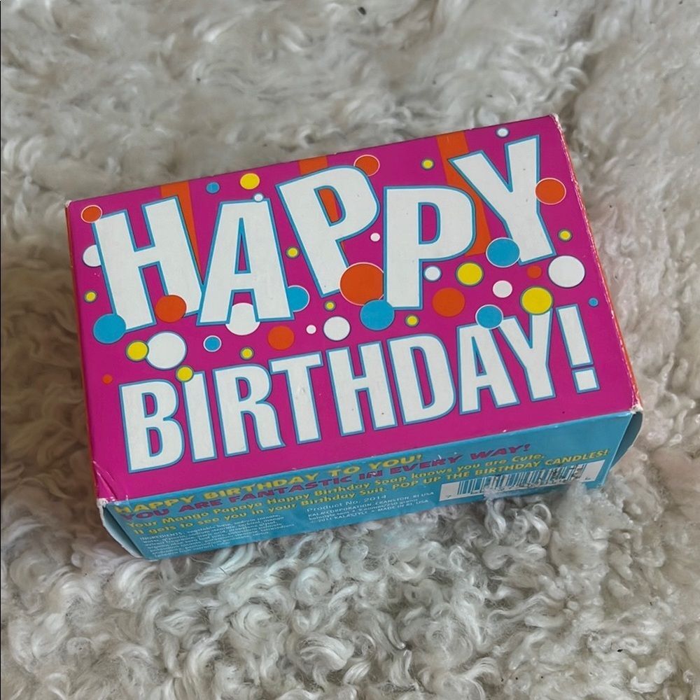Colorful Mango Papaya Happy Birthday Soap